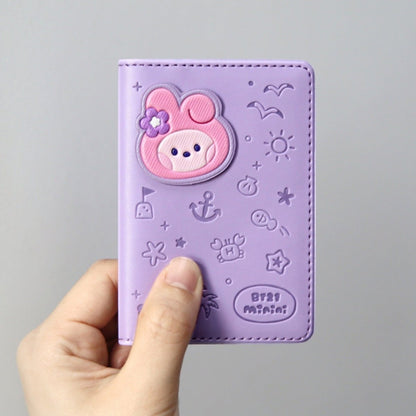 BT21 Minini Official Leather Patch Card Case Vacance Ver. - K-STAR