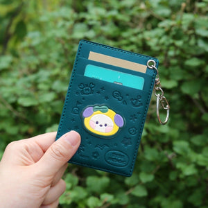 BT21 Minini Official Leather Patch Card Holder Vacance Ver. - K-STAR