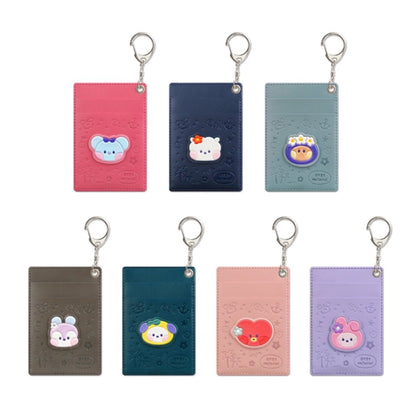 BT21 Minini Official Leather Patch Card Holder Vacance Ver. - K-STAR