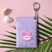 BT21 Minini Official Leather Patch Card Holder Vacance Ver. - K-STAR