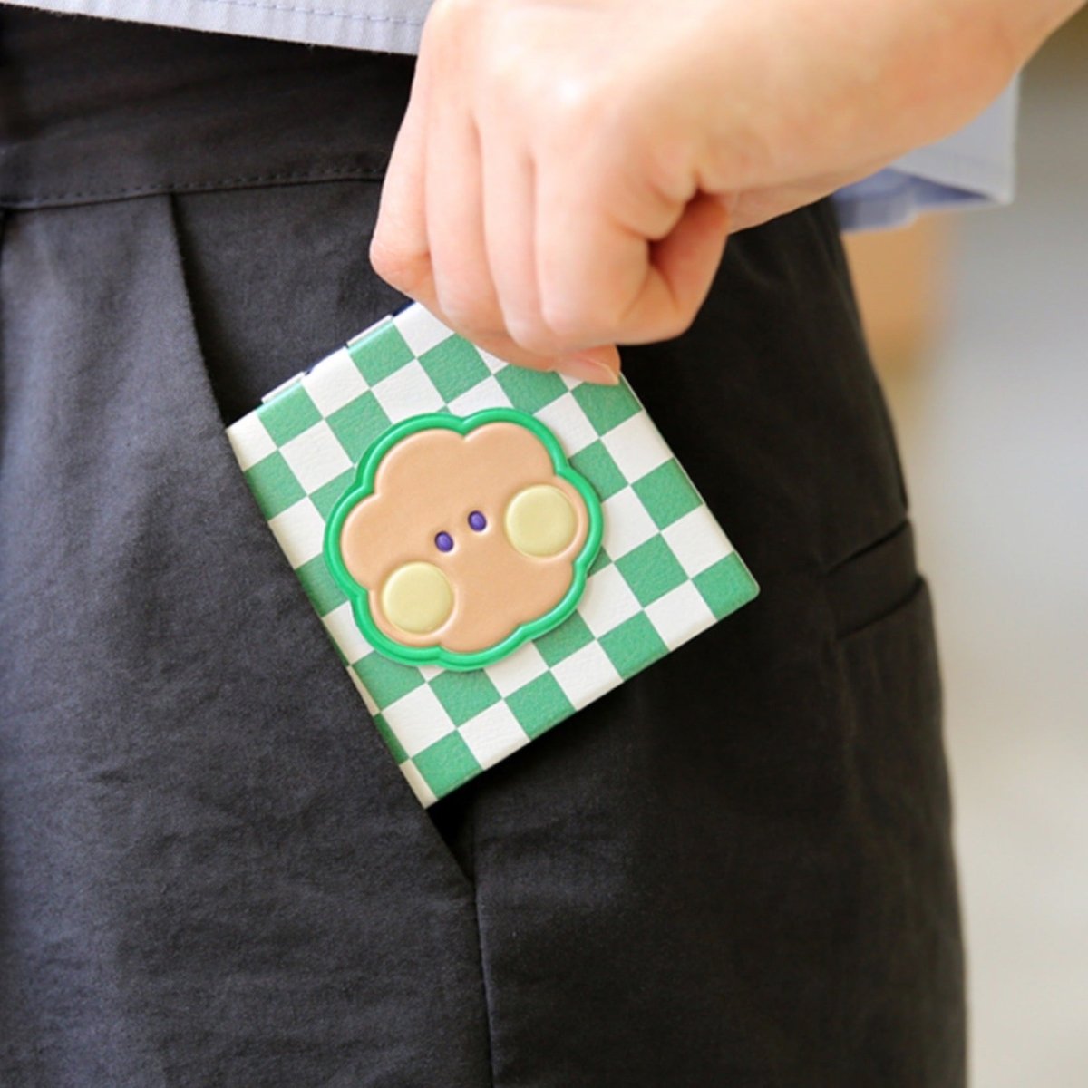 BT21 Minini Official Leather Patch Mirror - K-STAR