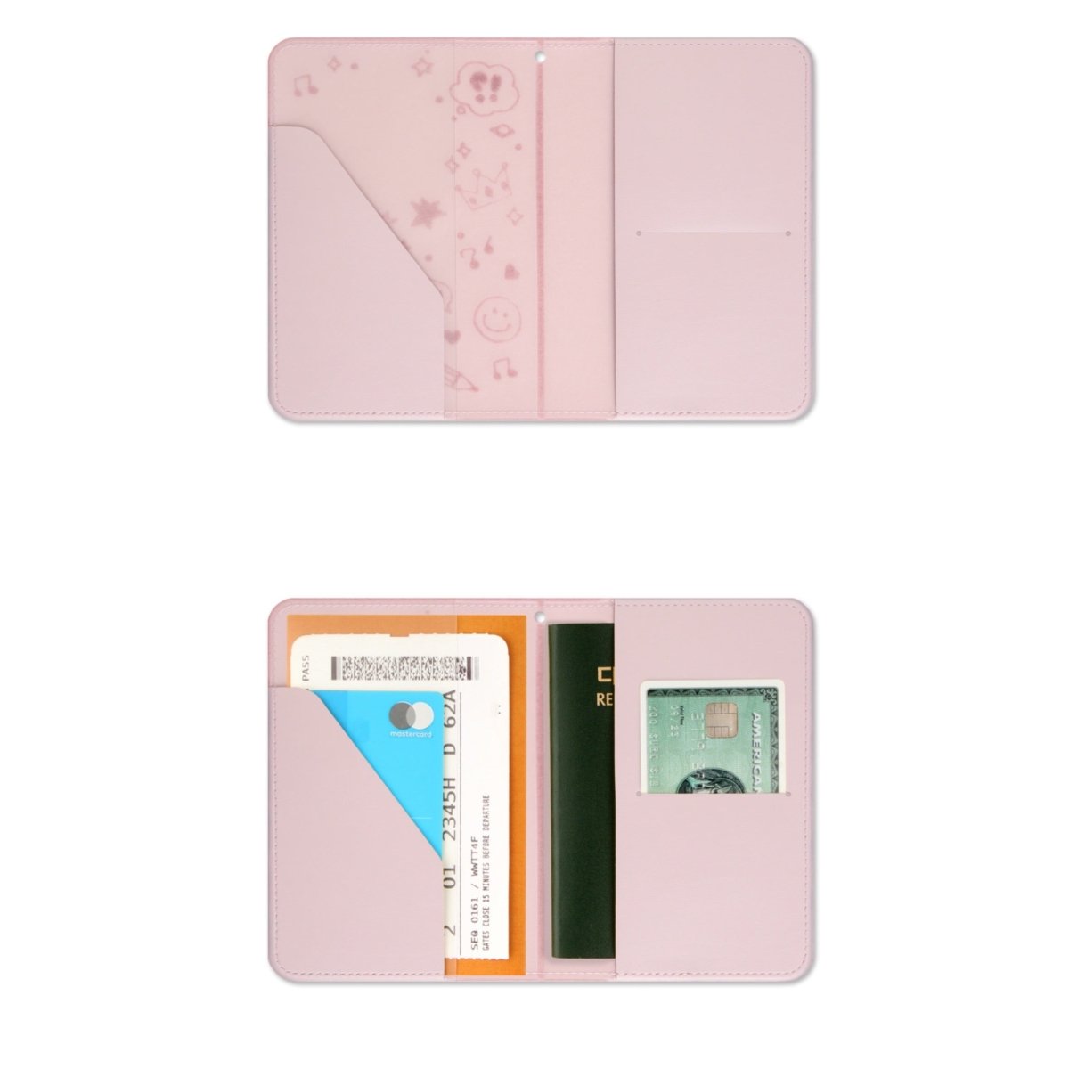 BT21 Minini Official Leather Patch Passport Case - K-STAR