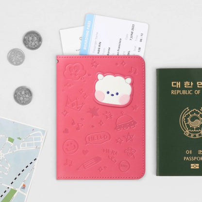 BT21 Minini Official Leather Patch Passport Case - K-STAR