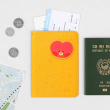 BT21 Minini Official Leather Patch Passport Case - K-STAR