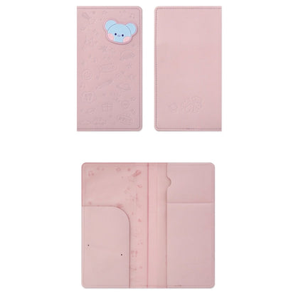BT21 Minini Official Leather Patch Passport Case LARGE - K-STAR
