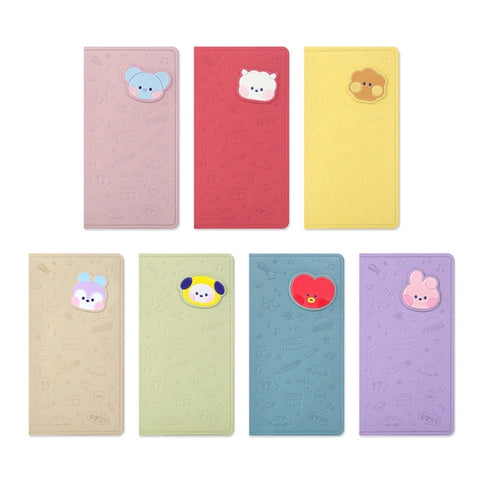 BT21 Minini Official Leather Patch Passport Case LARGE - K-STAR