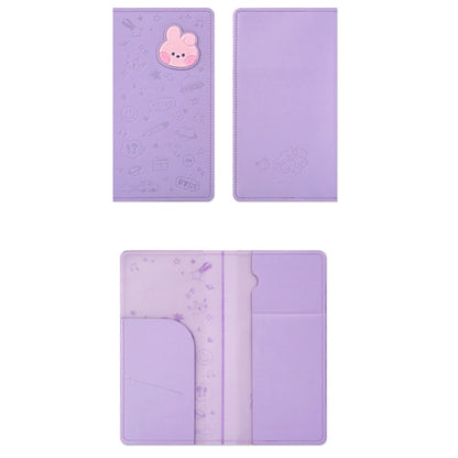 BT21 Minini Official Leather Patch Passport Case LARGE - K-STAR