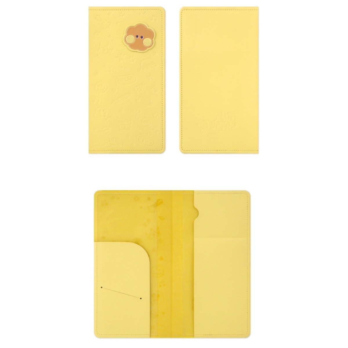 BT21 Minini Official Leather Patch Passport Case LARGE - K-STAR