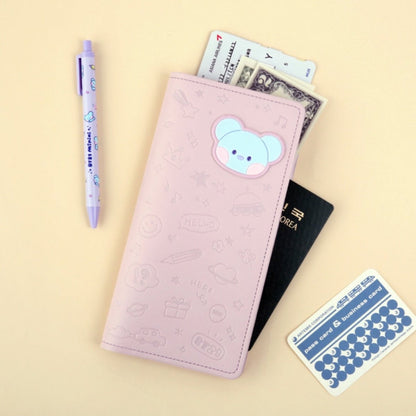 BT21 Minini Official Leather Patch Passport Case LARGE - K-STAR