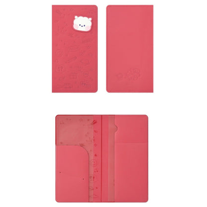 BT21 Minini Official Leather Patch Passport Case LARGE - K-STAR