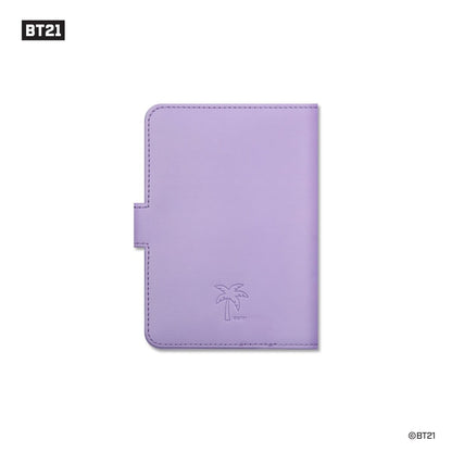 BT21 Minini Official Leather Patch Passport Case Vacance Ver. - K-STAR