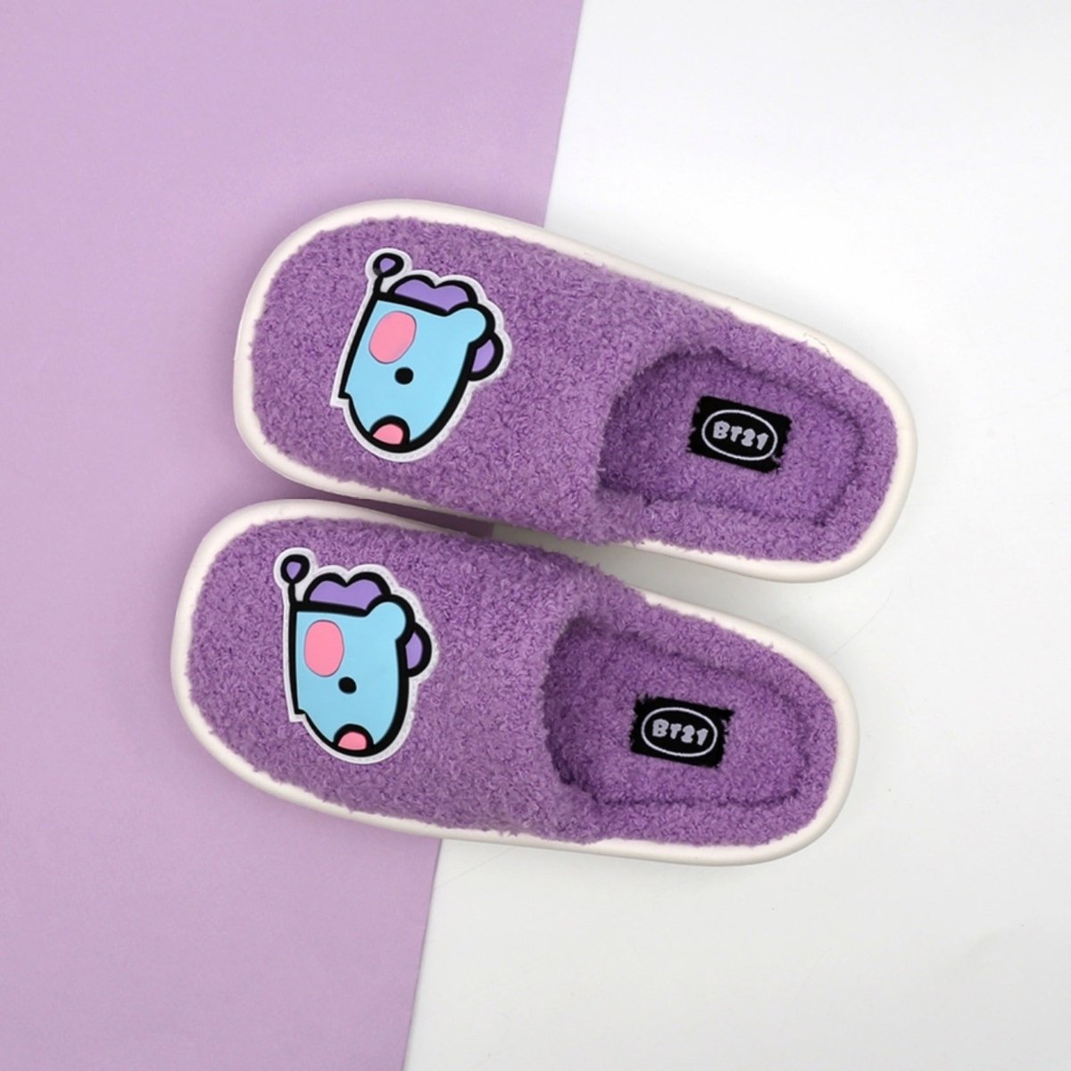 BT21 Minini Official Mellow Fur Slippers - K-STAR