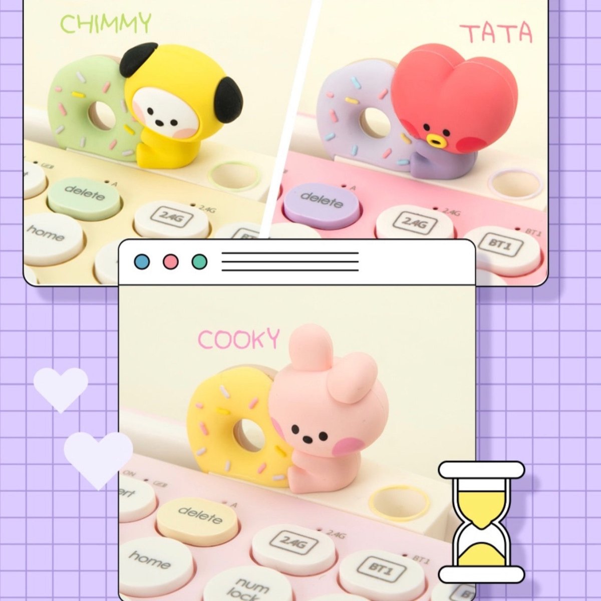 BT21 Minini Official Multi-Pairing Keyboard - K-STAR