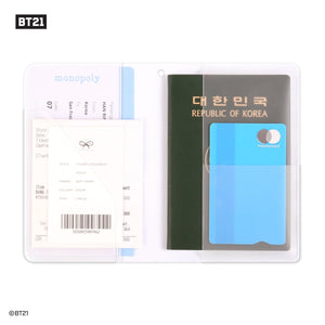 BT21 Minini Official Passport Cover Checkerboard - K-STAR