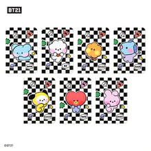 BT21 Minini Official Passport Cover Checkerboard - K-STAR