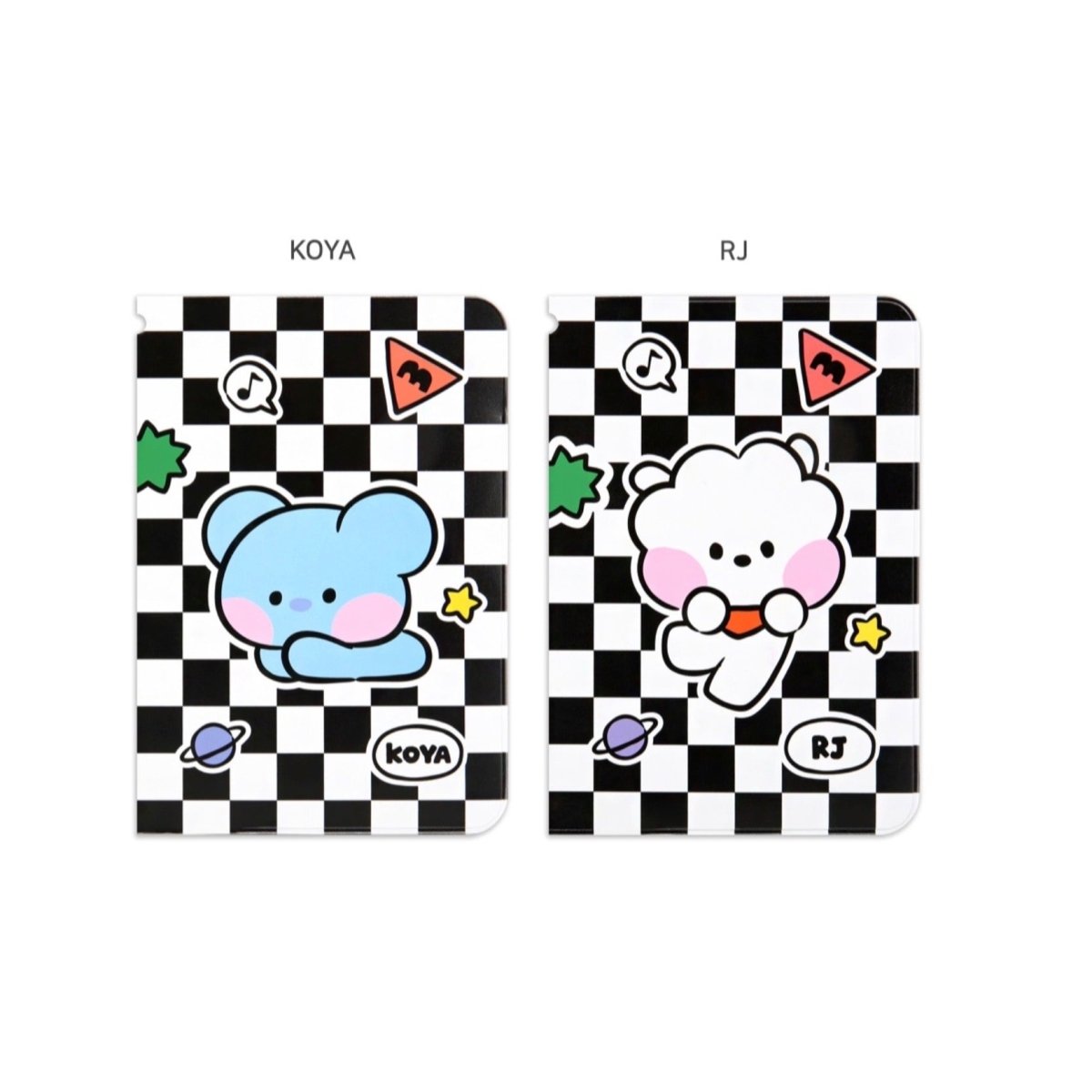 BT21 Minini Official Passport Cover Checkerboard - K-STAR