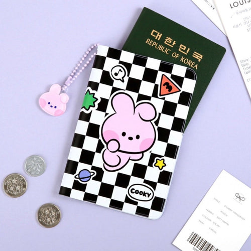 BT21 Minini Official Passport Cover Checkerboard - K-STAR