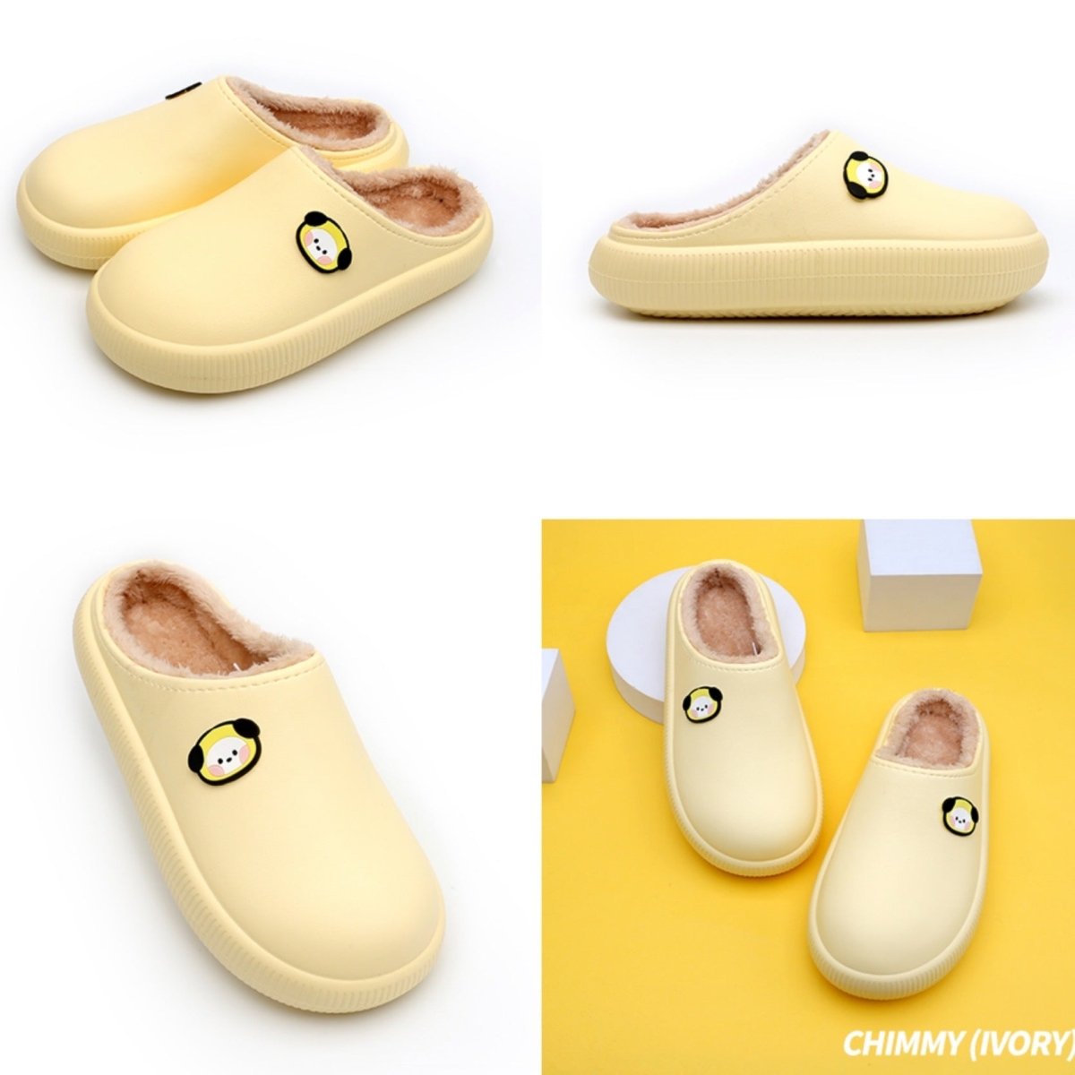 BT21 Minini Official Round Winter Slippers - K-STAR