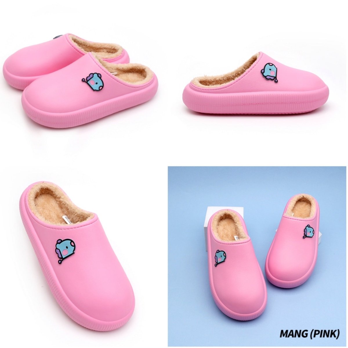 BT21 Minini Official Round Winter Slippers - K-STAR