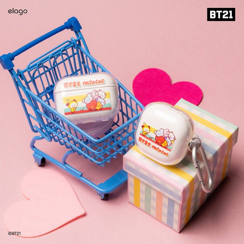 BT21 Minini Pink AirPods Pro2 / Buds2 Pro Live Case - K-STAR