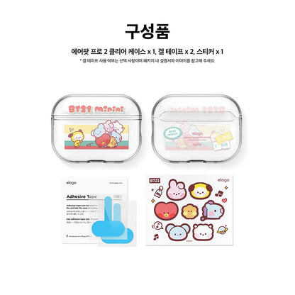 BT21 Minini Pink AirPods Pro2 / Buds2 Pro Live Case - K-STAR
