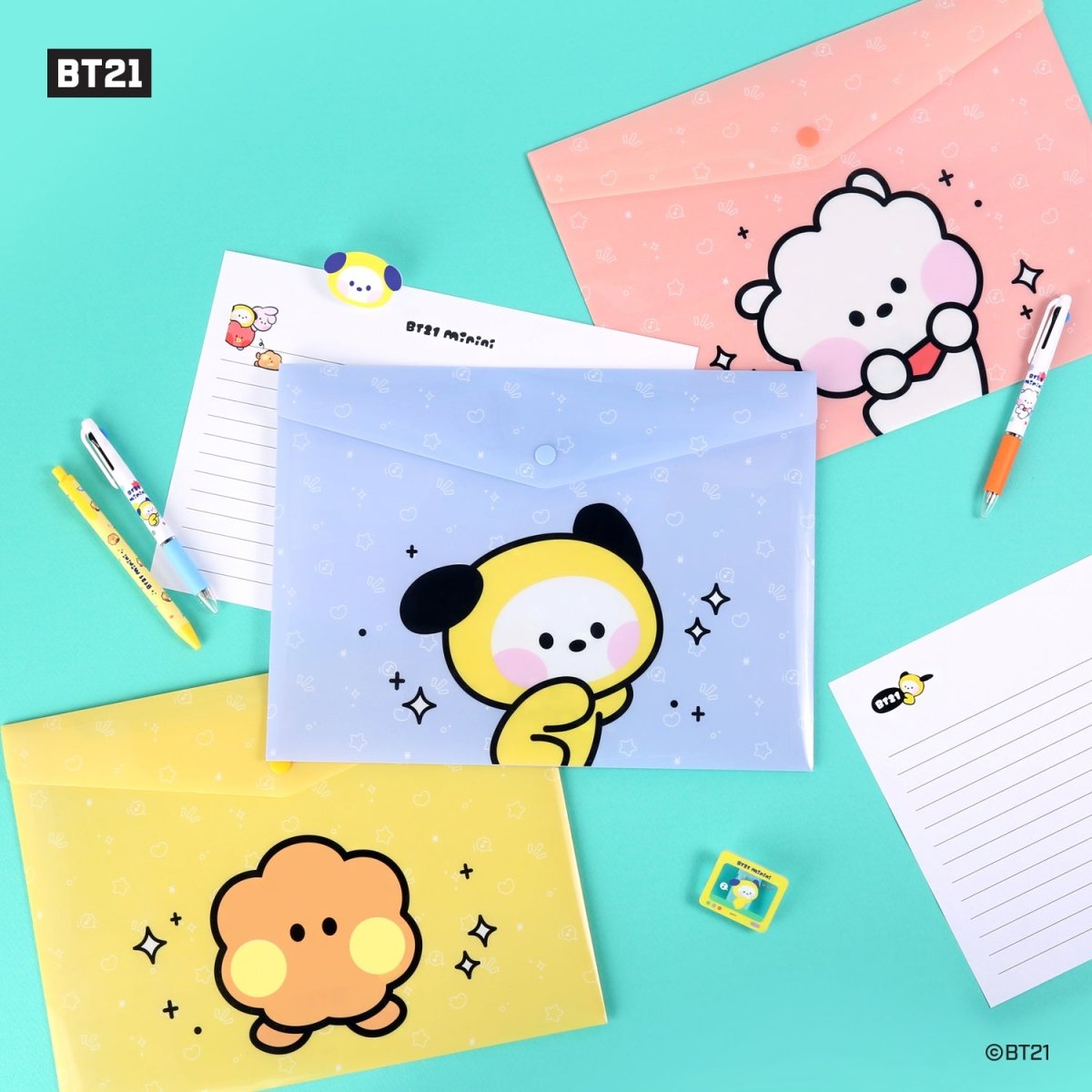 BT21 Minini PP File Pocket 7SET - K-STAR