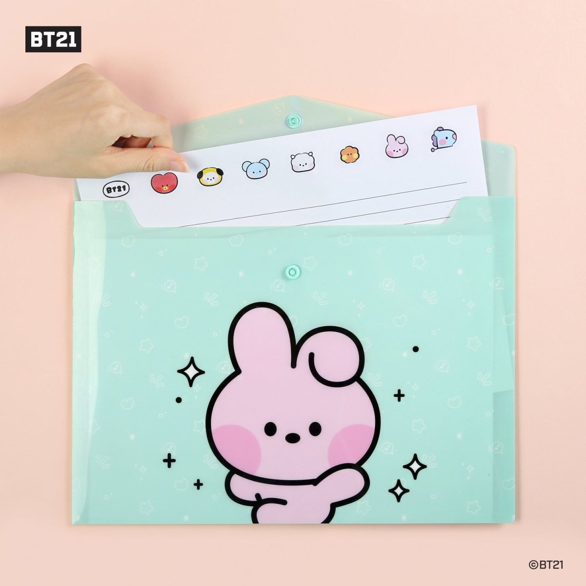 BT21 Minini PP File Pocket 7SET - K-STAR