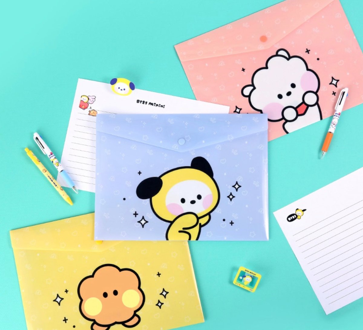 BT21 Minini PP File Pocket 7SET - K-STAR
