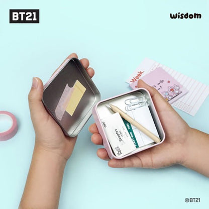 BT21 Minini Tin Case Memo Pad - K-STAR
