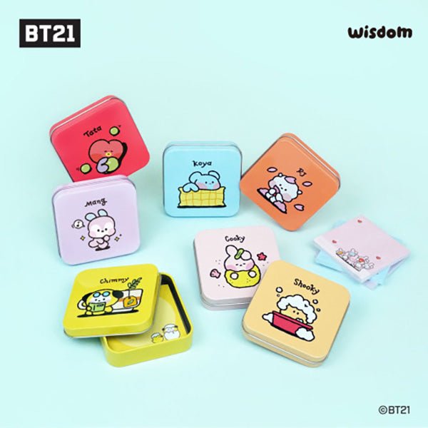BT21 Minini Tin Case Memo Pad - K-STAR