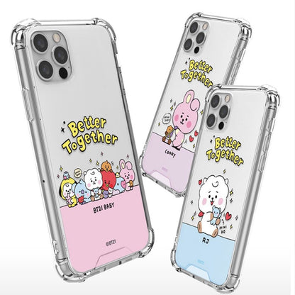 BT21 MY LITTLE BUDDY Clear Air Cushion Reinforced Case for Galaxy & Note - K-STAR