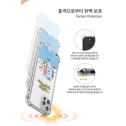 BT21 MY LITTLE BUDDY Clear Air Cushion Reinforced Case for Galaxy & Note - K-STAR