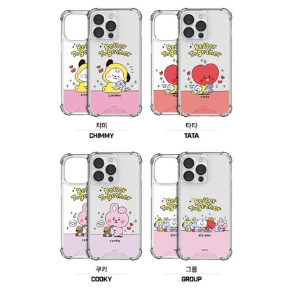 BT21 MY LITTLE BUDDY Clear Air Cushion Reinforced Case for Galaxy & Note - K-STAR