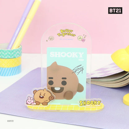 BT21 My Little Buddy Official Acrylic Photocard Multi Stand - K-STAR