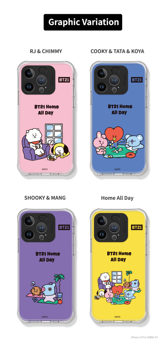 BT21 Official All Day Light up Phone Case (iPhone and Galaxy) - K-STAR