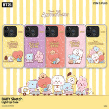 BT21 Official Baby Sketch Light up Phone Case (iPhone and Galaxy) - K-STAR