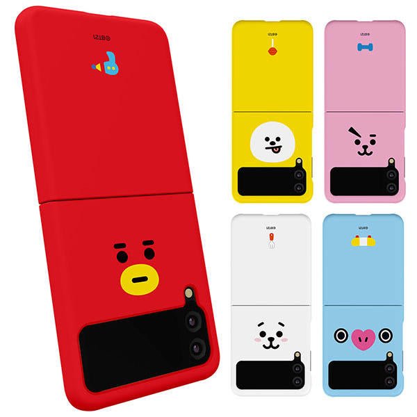 BT21 Official Face Galaxy Z Flip 3 & Z Flip 5G Slim Case - K-STAR