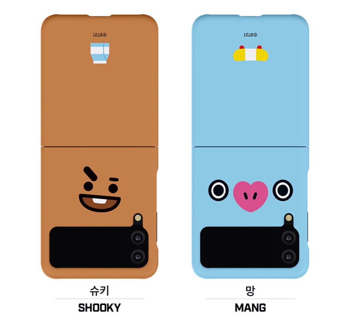 BT21 Official Face Galaxy Z Flip 3 & Z Flip 5G Slim Case - K-STAR