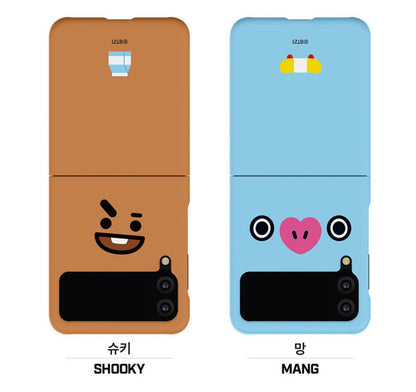 BT21 Official Face Galaxy Z Flip 3 & Z Flip 5G Slim Case - K-STAR