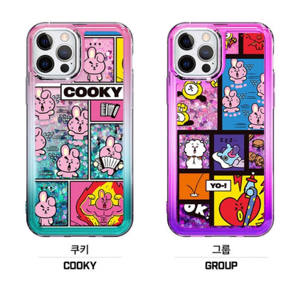 BT21 Official Focus On Me Bling Aqua Case (For Galaxy) - K-STAR