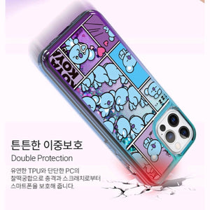 BT21 Official Focus On Me Bling Aqua Case (For iPhone) - K-STAR