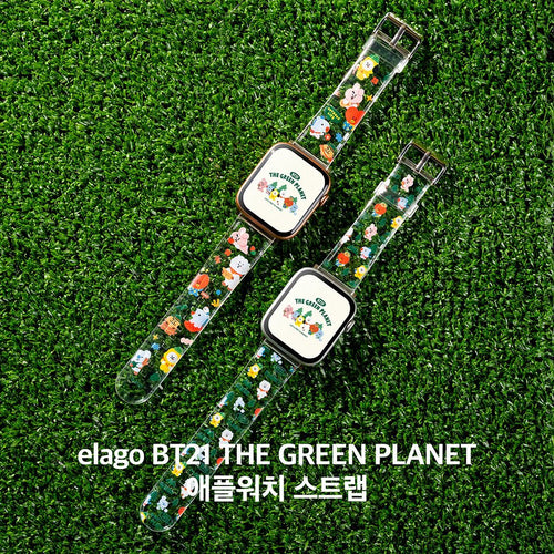 BT21 Official Green Planet Apple Watch Strap Band - K-STAR