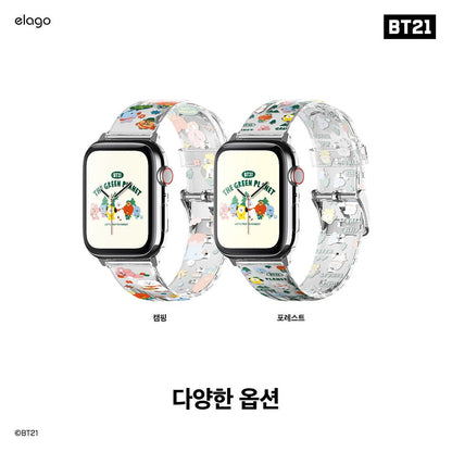 BT21 Official Green Planet Apple Watch Strap Band - K-STAR