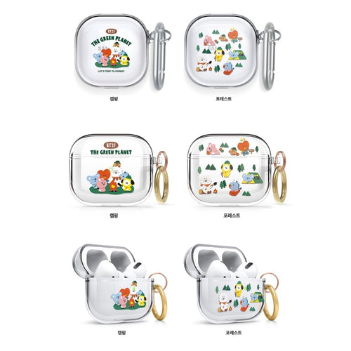 BT21 Official Green Planet Galaxy for Buds Live, Airpods3, Airpods Pro - K-STAR