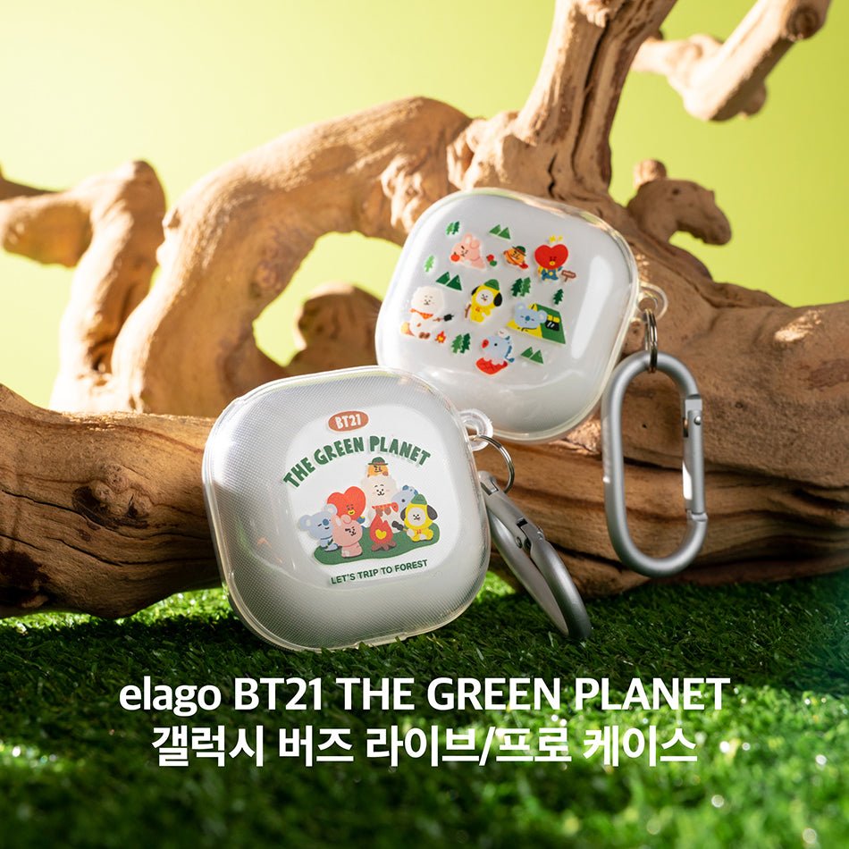 BT21 Official Green Planet Galaxy for Buds Live, Airpods3, Airpods Pro - K-STAR