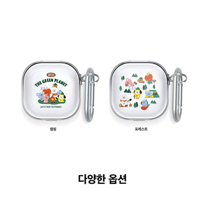BT21 Official Green Planet Galaxy for Buds Live, Airpods3, Airpods Pro - K-STAR
