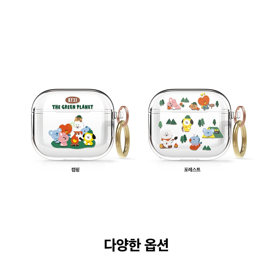 BT21 Official Green Planet Galaxy for Buds Live, Airpods3, Airpods Pro - K-STAR