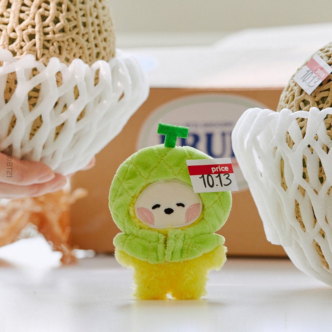 BT21 Official Grocery Fruit Fresh Mini Minini Doll & Keyring - K-STAR