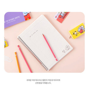 BT21 Official How To Study Note 95 x 110 mm - K-STAR