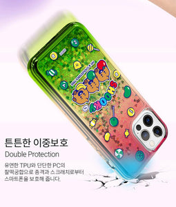 BT21 Official Jelly Candy Bling Aqua Case (For iPhone) - K-STAR
